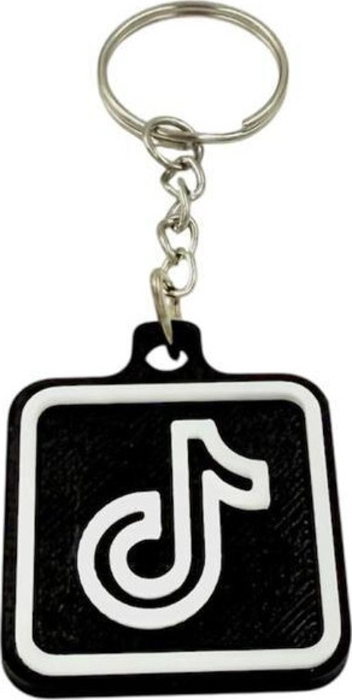 NFC Anahtarlık - Tiktok Anahtarlık Siyah Model 2 (3,5 cm)