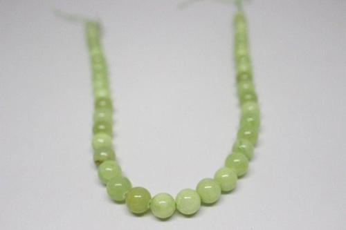 Yeşil Onix (Oniks) Taşı YARIM Dizi 10mm (18cm uzunluğundadır)