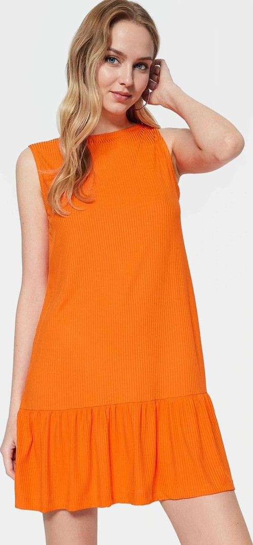 Yazlık Çiçek Desenli Mini Elbise Polyester Kaşkorse Kumaş Rahat Günlük Stil Kullanım İçin