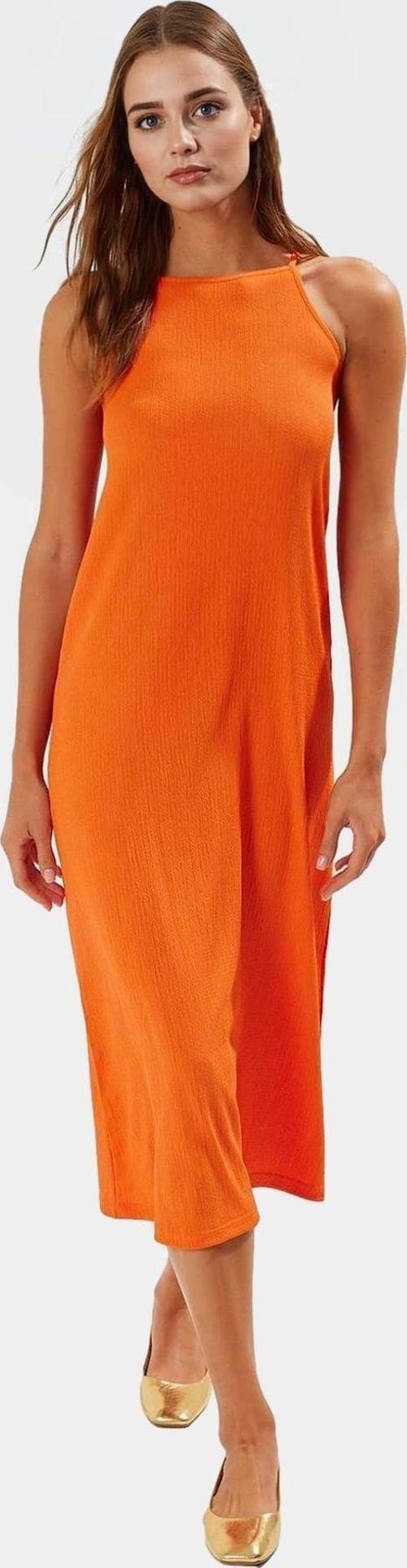 Şık Midi Halter Yaka Örme Elbise Günlük ve Özel Günler İçin Rahat Modern Stil