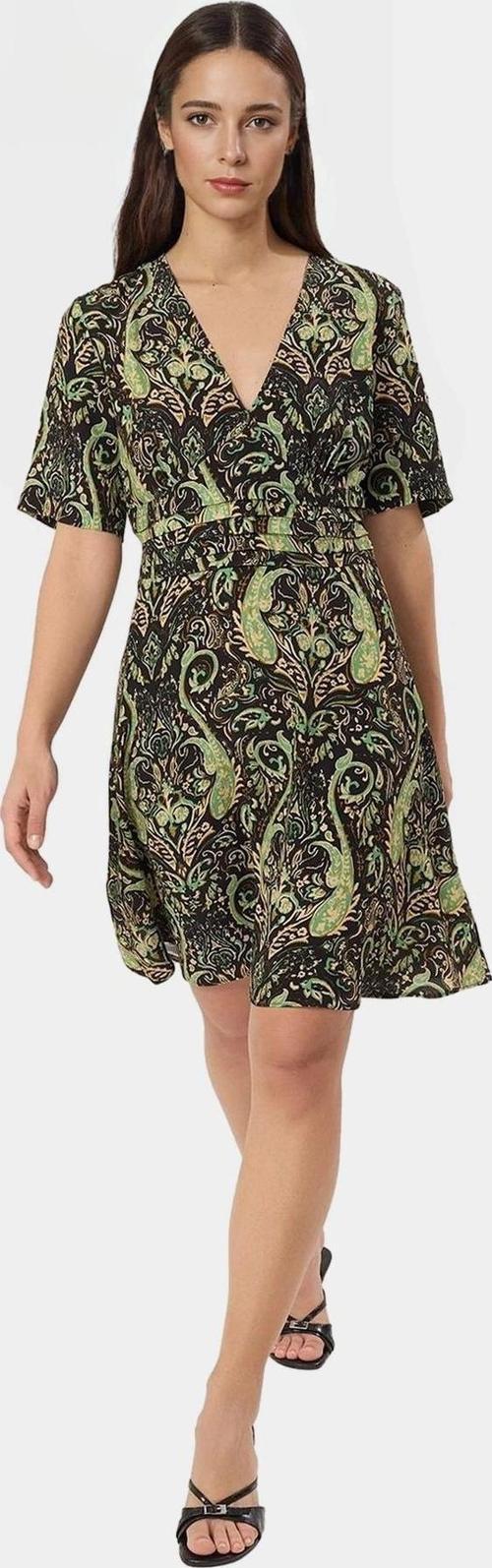 A line Mini Viskoz Elbise Desenli Yazlık Rahat Günlük Mükemmel Uyum Dayanıklı Malzeme Konforlu Kesim