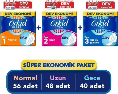 Ultra Extra Cesaret Paketi ( 56'Lı Normal+48'Li Uzun+40'Lı Gece)