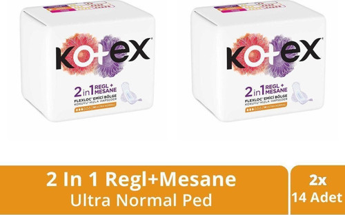 2İn 1 Regl Mesane Ultra Normal Ped 14'Lü X2