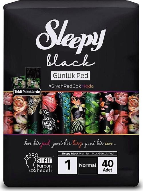 Günlük Ped Black 40'Lı