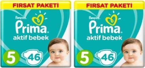 Bebek Bezi Aktif Bebek 5 Beden 92 Adet Junior Fırsat Paketi 11-16 Kg