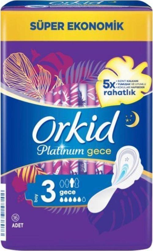 Platinum Gece 16'Lı Hijyenik Ped X 12 Adet