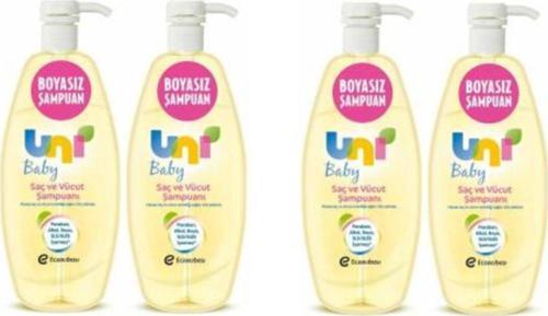 Şampuan 700 Ml Boyasız Pompalı Bebekler Için 4 Lü Set
