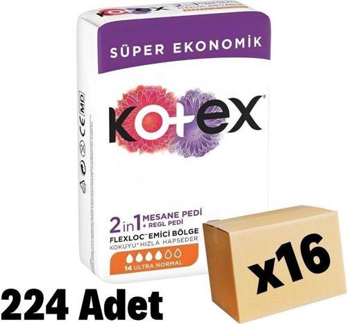 2In1 Regl-Mesane Ultra Normal Ped 224 Adet 16 Paket