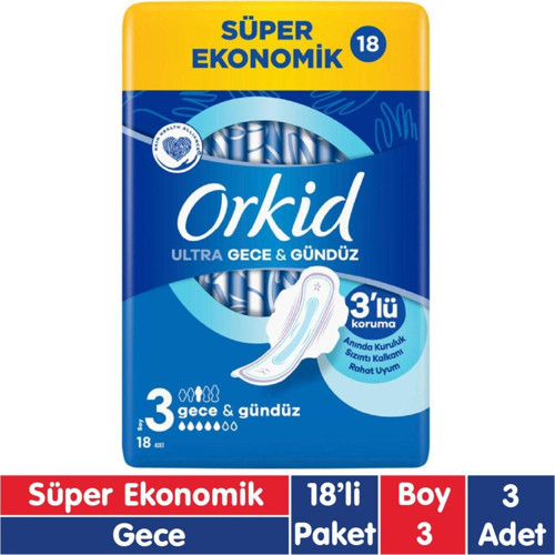 Ultra Extra Ped Gece 18X3 54 Adet