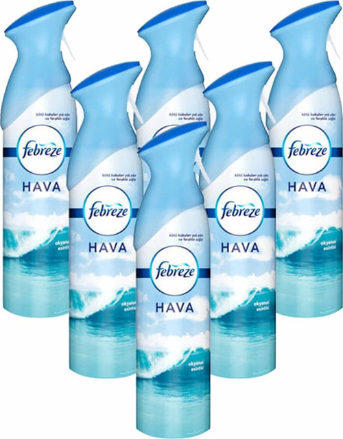 Hava Ferahlatıcı Sprey Okyanus Esintisi 300 Ml X 6 Adet 7777777174770