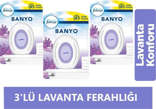 Oda Ve Hava Ferahlatıcı Lavanta Ferahlığı 3'Lü Set