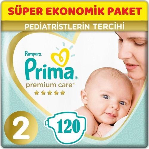 Premium Care Bebek Bezi Beden:2 (4-8Kg) Mini 120 Adet Süper Ekonomik Pk