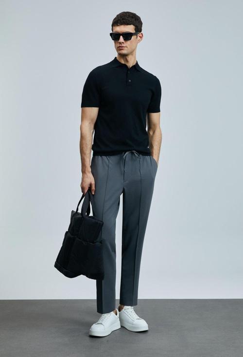 Erkek Sımon Smart Slim Fit Chino Pantolon 111190337 Antrasit