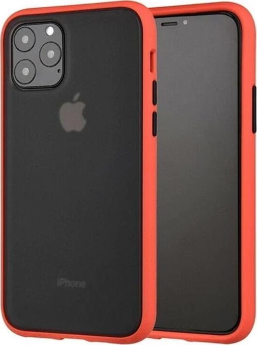 Apple iPhone 12 Pro Max Lent Silikon Kılıf (6.7") - Kırmızı