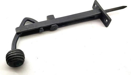 Antika Tarz Dekoratif Pirinç Ayarlı Panjur Stoperi - 150x55 mm, Oksit