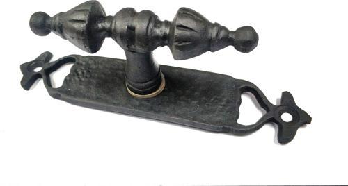 Antika Tarz Dekoratif Pirinç Burma Pencere Kolu - 152x32 mm, Oksit