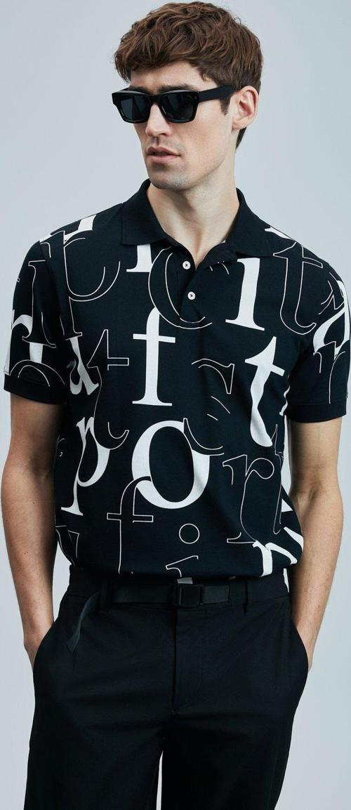 Erkek Dıamond Smart Polo T-Shirt 111040219 Siyah