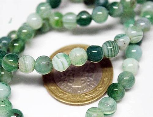 Akik Taşı 6mm/10 Adet (7556)