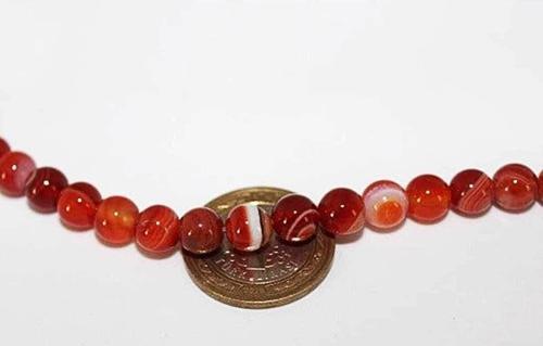 Akik Taşı 8mm/10 Adet (14235-1)
