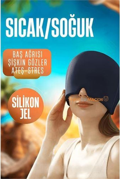 Sıcak Soğuk Jel Yüz Maskesi Baş Ağrısı Şişmiş Gözler Gerginlik Maskesi
