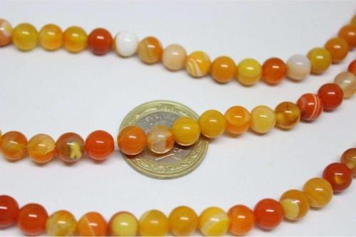 Akik Taşı 8mm/10 Adet (17300-1)
