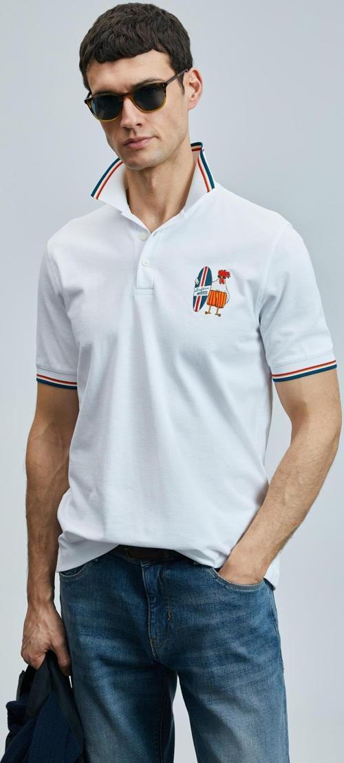 Erkek Sansa Smart Polo T-Shirt 111040218 Beyaz