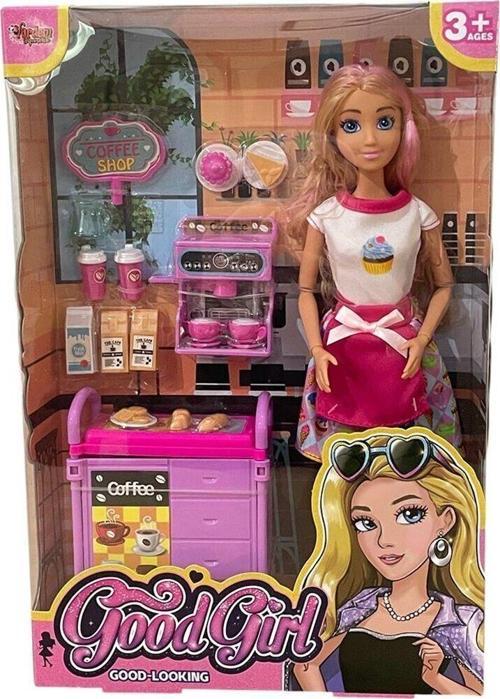 WG66748 Vardem Kutulu   Kafe İşleten Bebek Set 11,5 inç