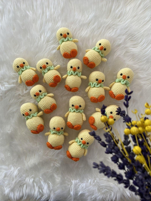 Amigurumi Civciv Anahtarlık