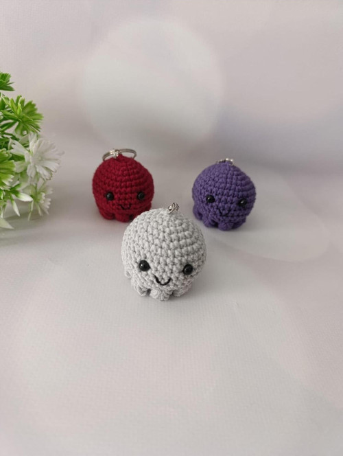 Ahtapot Anahtarlık ( 4-5 Cm - 3 Adet )