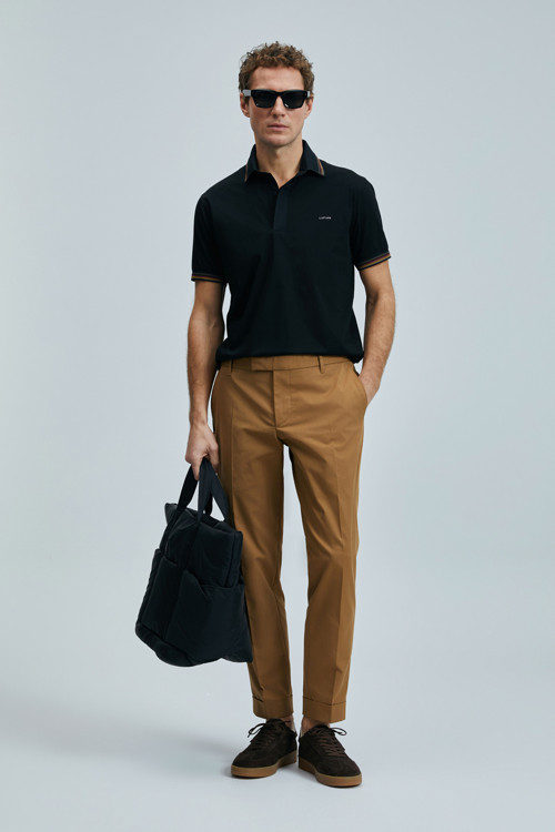 North Smart Erkek Polo Tişört Siyah