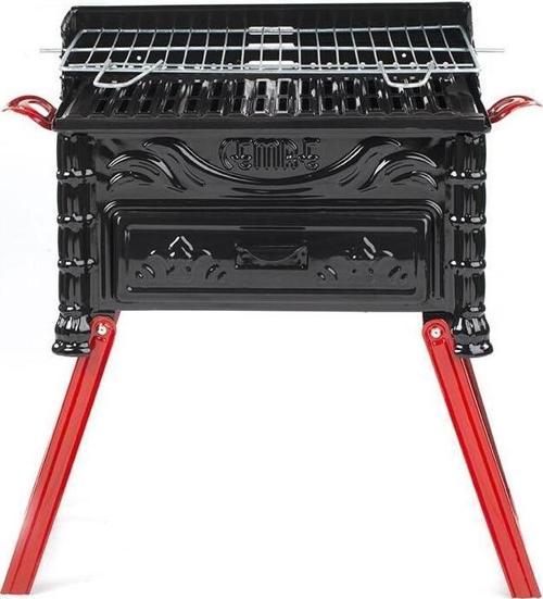 Mangal C75 Çift Izgaralı Pervazlı Ayaklı Mangal