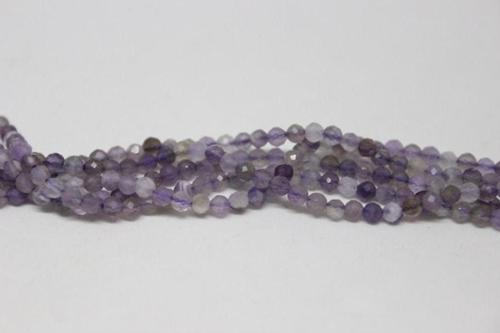 Ametist Taşı YARIM Dizi 2.5mm (17cm uzunluğundadır)