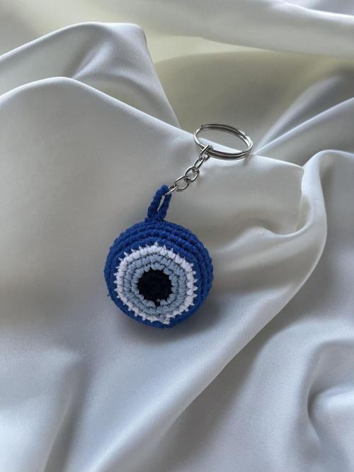 Amigurumi Nazar Boncuğu Anahtarlık