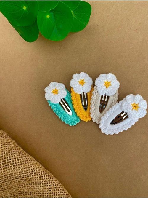 El Yapımı 4’Lü Kız Bebek Çocuk Çıt Çıt Toka Seti
