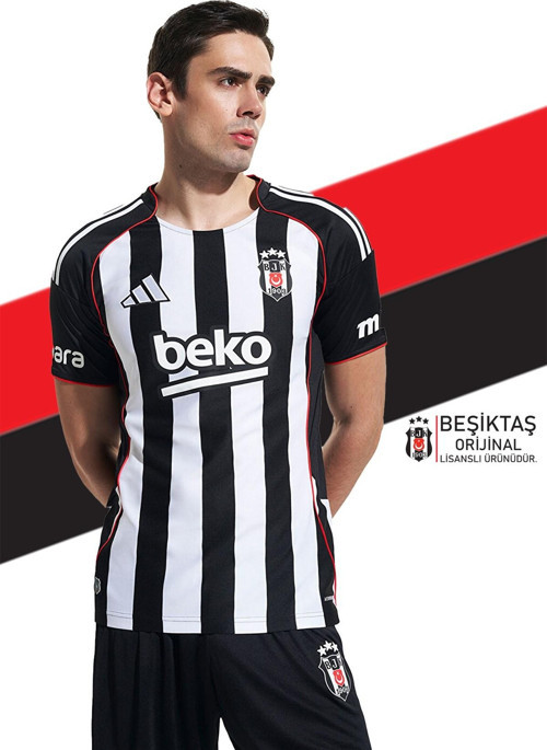 Orijinal Lisanslı 25/26 Siyah Beyaz Çubuklu Forma
