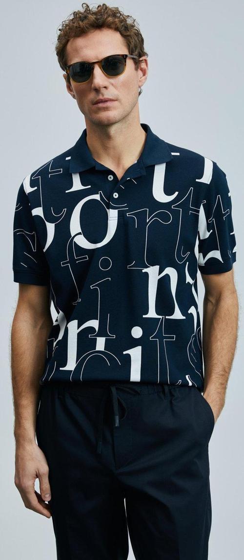 Erkek Dıamond Smart Polo T-Shirt 111040219 Lacivert