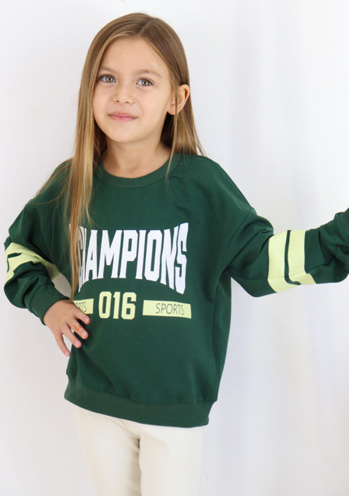 Champions Baskılı Sweat