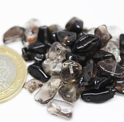 Delikli Dumanlı Kuvars Taşı Mini Boy 50 Adet