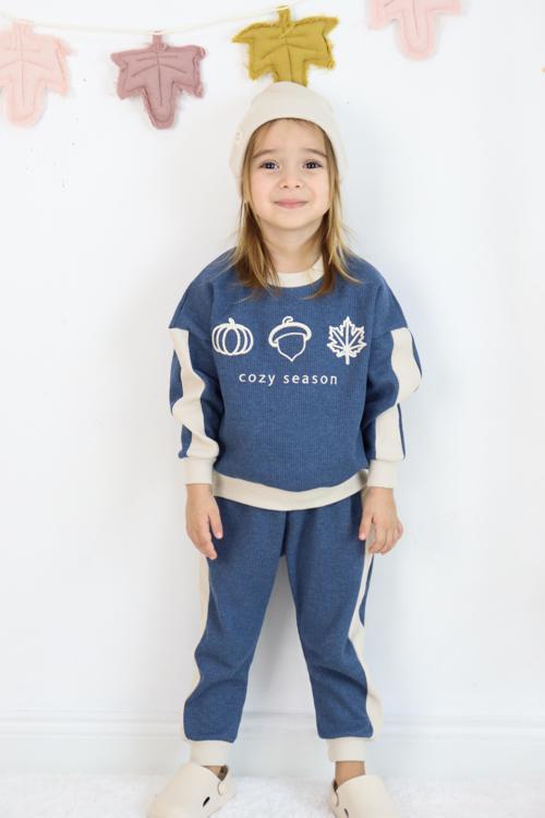 Cozy Nakış Baskılı 3lü Takım