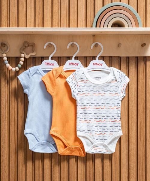 Striped Theme 3'lü Yarım Kol Badi