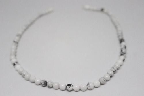 Havlit Taşı Kolye 6 Mm Kehribar Klipsli