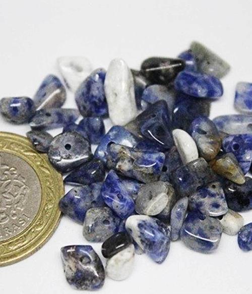 Delikli Sodalit Taşı Mini Boy 50 Adet