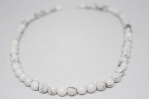 Havlit Taşı Kolye 8 Mm Kehribar Klipsli