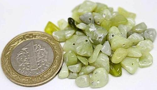 Delikli Yeşim Taşı Mini Boy 50 Adet