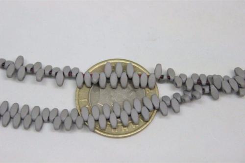 Hematit Taşı Çift Delikli/30 Adet (17495-1)