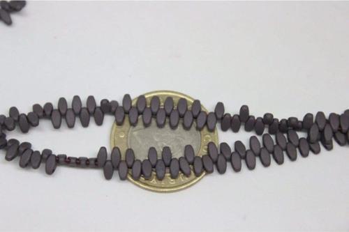 Hematit Taşı Çift Delikli/30 Adet (17505-1)