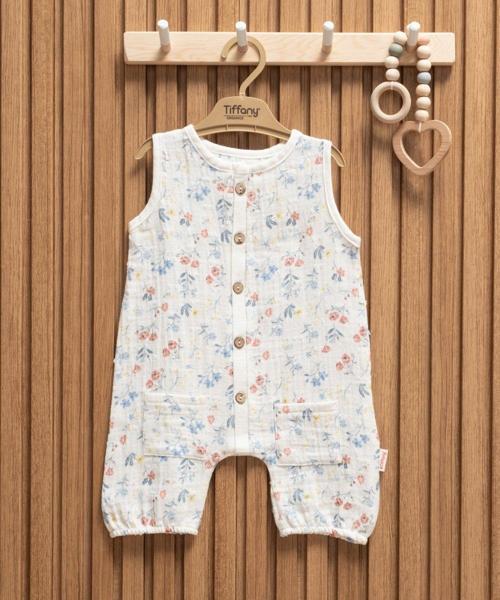 Müslin Sweet Theme Kısa Atlet Tulum