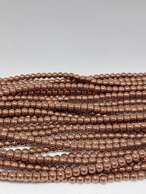 Hematit Taşı YARIM Dizi 3mm (35600) (17cm uzunluğundadır)