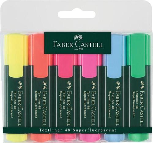 Faber-Castell Fosforlu Kalem (İşaret Kalermi) 6 Renk Poset