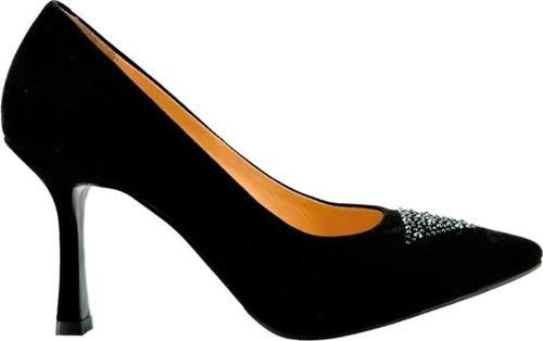 Disparita 26704 Hakiki Süet Stiletto İnce Topuk Kadın Ayakkabı